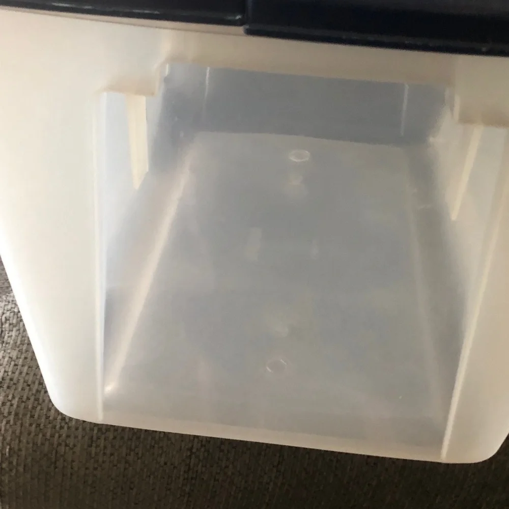 15 Gal Clear Plastic Storage Crate